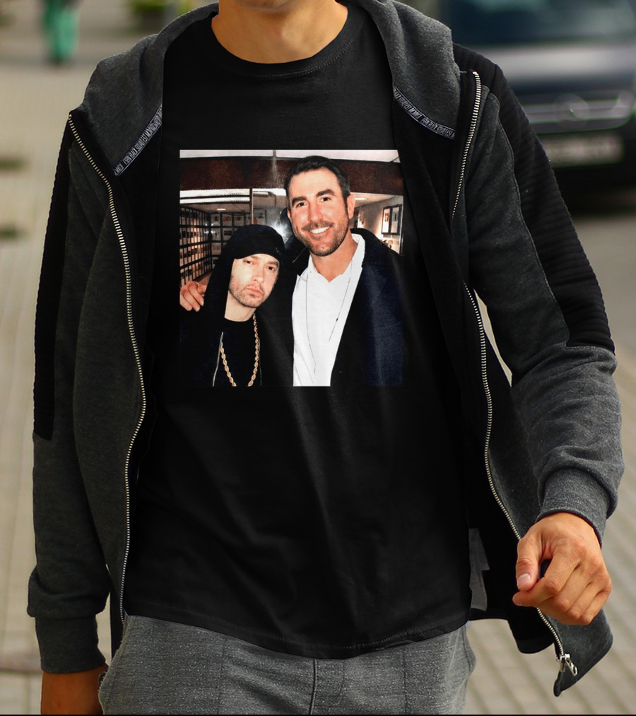 Justin Verlander Eminem Iconic Collaboration Moment T-Shirt