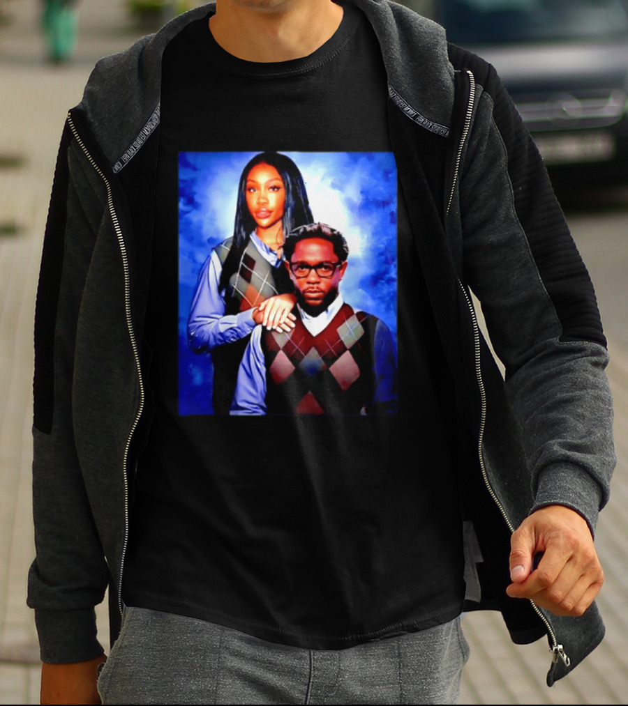 Kendrick Lamar SZA Stepbrothers Meme Argyle Sweater Humor T-Shirt