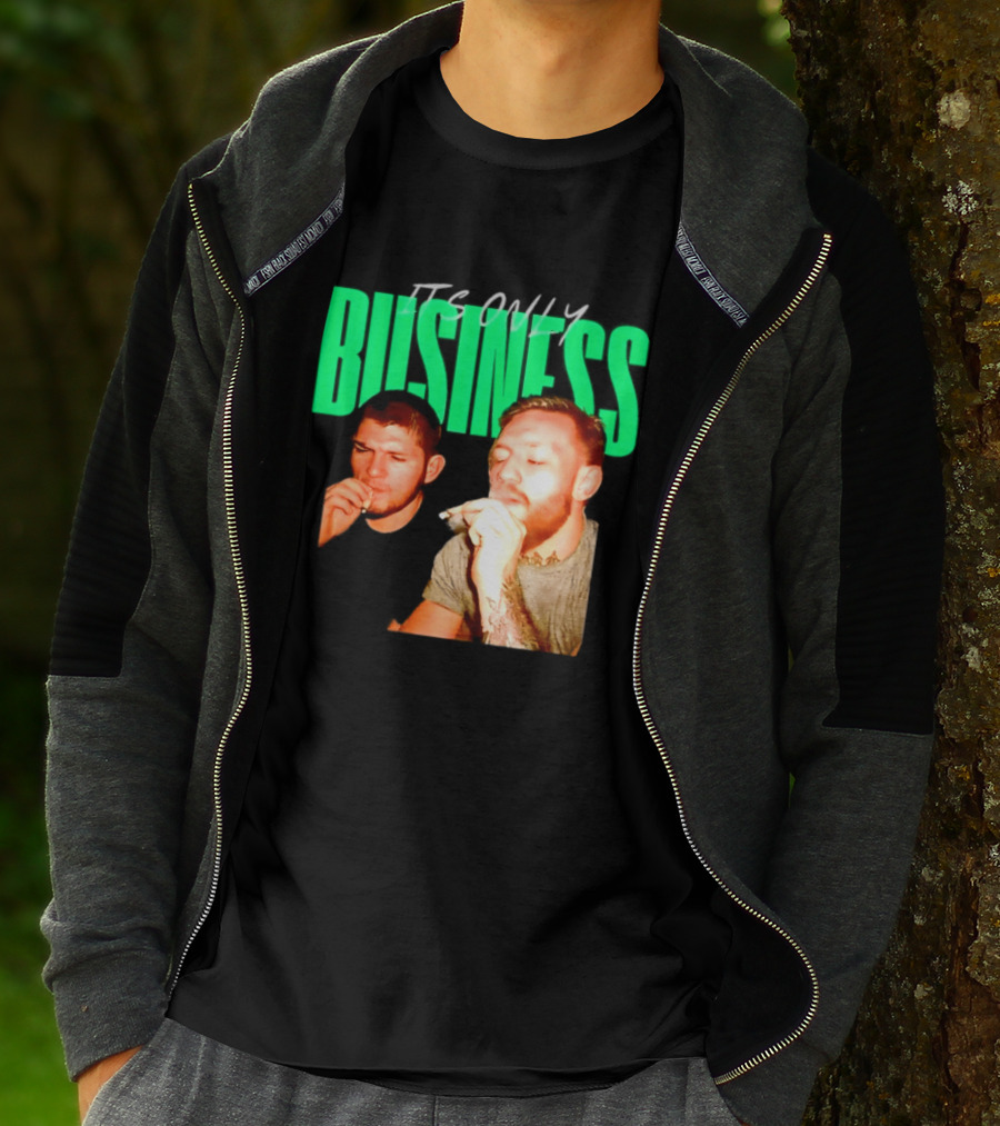 Khabib Nurmagomedov And Conor McGregor It's Only Business Smoking T-Shirt