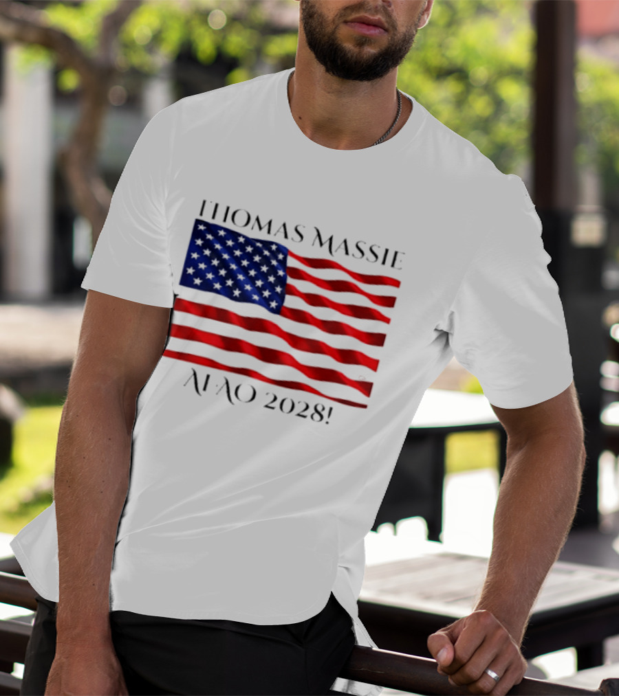 Thomas Massie American Flag 2028 AFAO T-Shirt