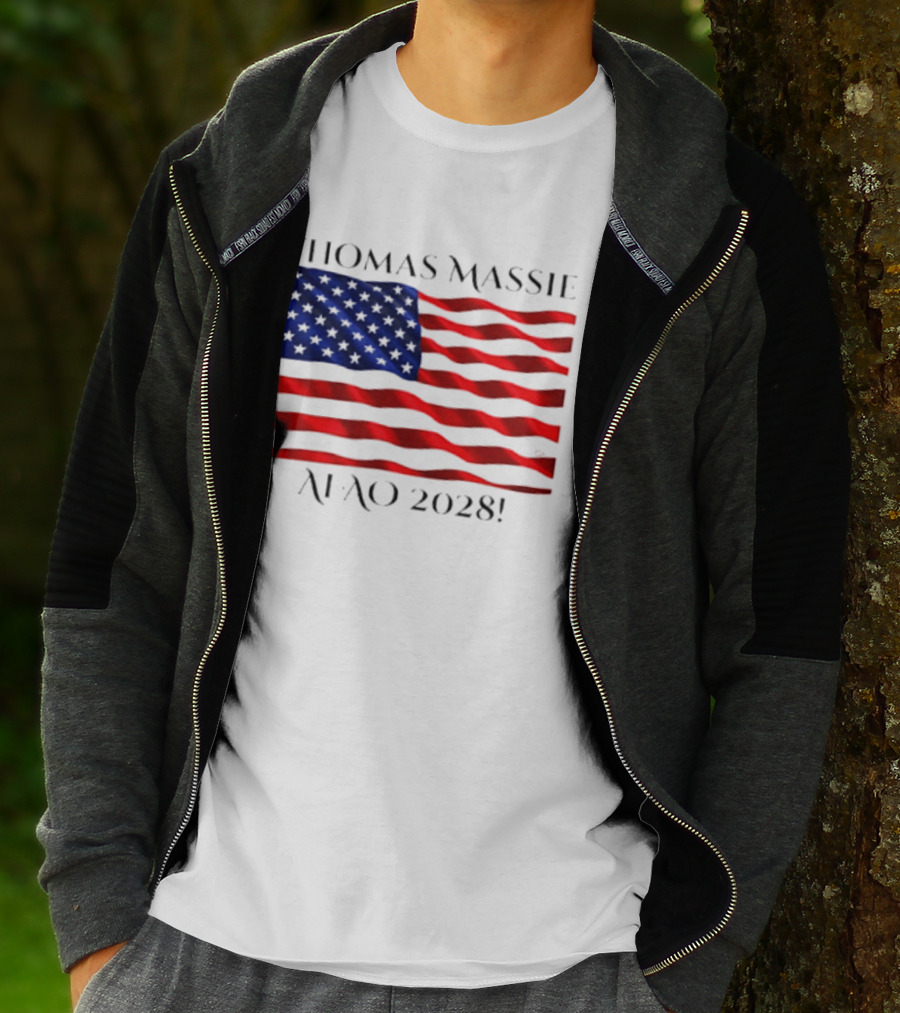 Thomas Massie American Flag 2028 AFAO T-Shirt