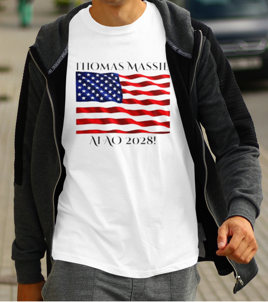 Thomas Massie American Flag 2028 AFAO T-Shirt