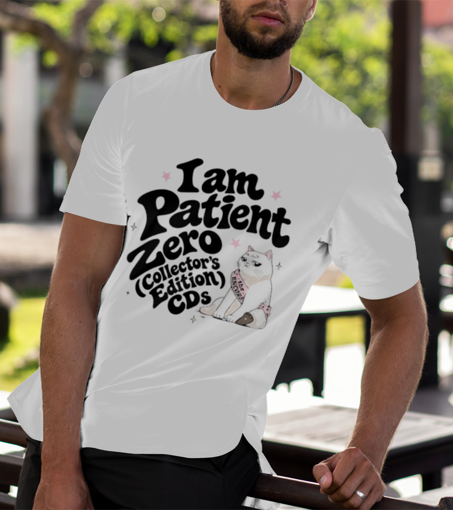 I Am Patient Zero Collectors Edition CDs Cat With Pink Bandana T-Shirt
