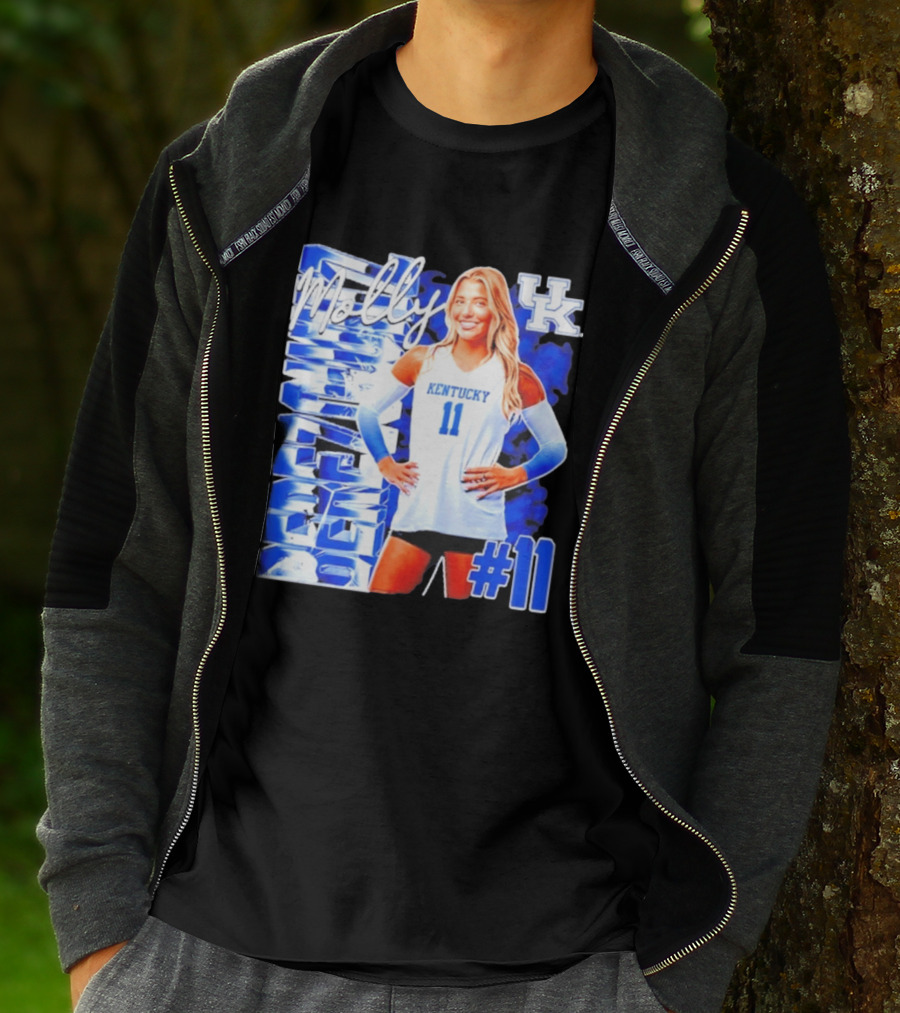 Kentucky Wildcats Volleyball Molly 11 Kentucky Player Pose UK T-Shirt