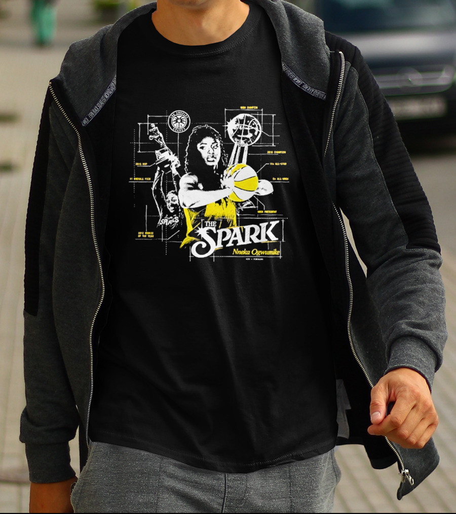 The Spark Nneka Ogwumike Final Game Celebration Thank You Los Angeles T-Shirt