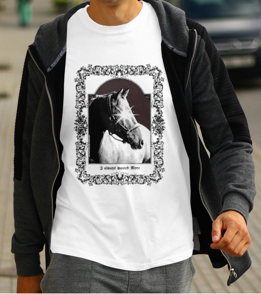 I Always Wanted More Horse Equestrian Retro Framed T-Shirt
