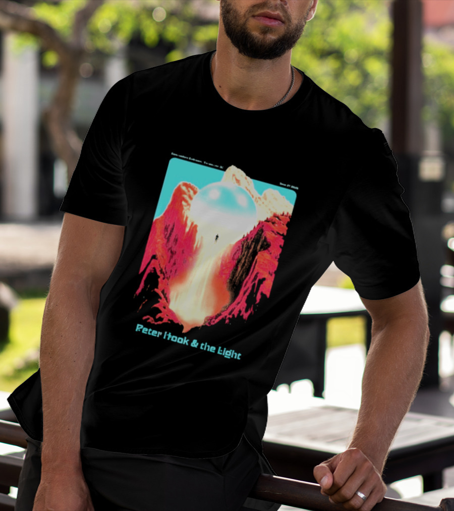 Peter Hook And The Light Vancouver BC Commodore Ballroom September 27 2026 Retro Futuristic Album Cover T-Shirt