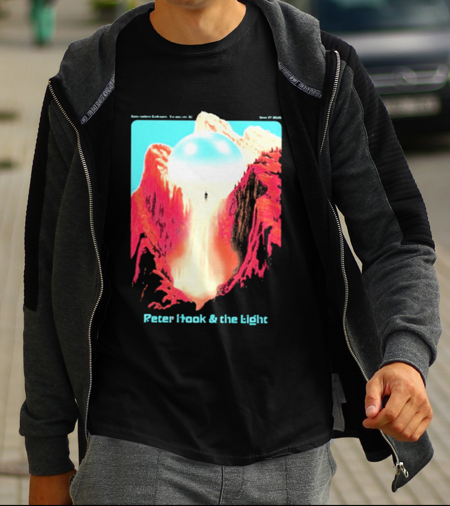 Peter Hook And The Light Vancouver BC Commodore Ballroom September 27 2026 Retro Futuristic Album Cover T-Shirt