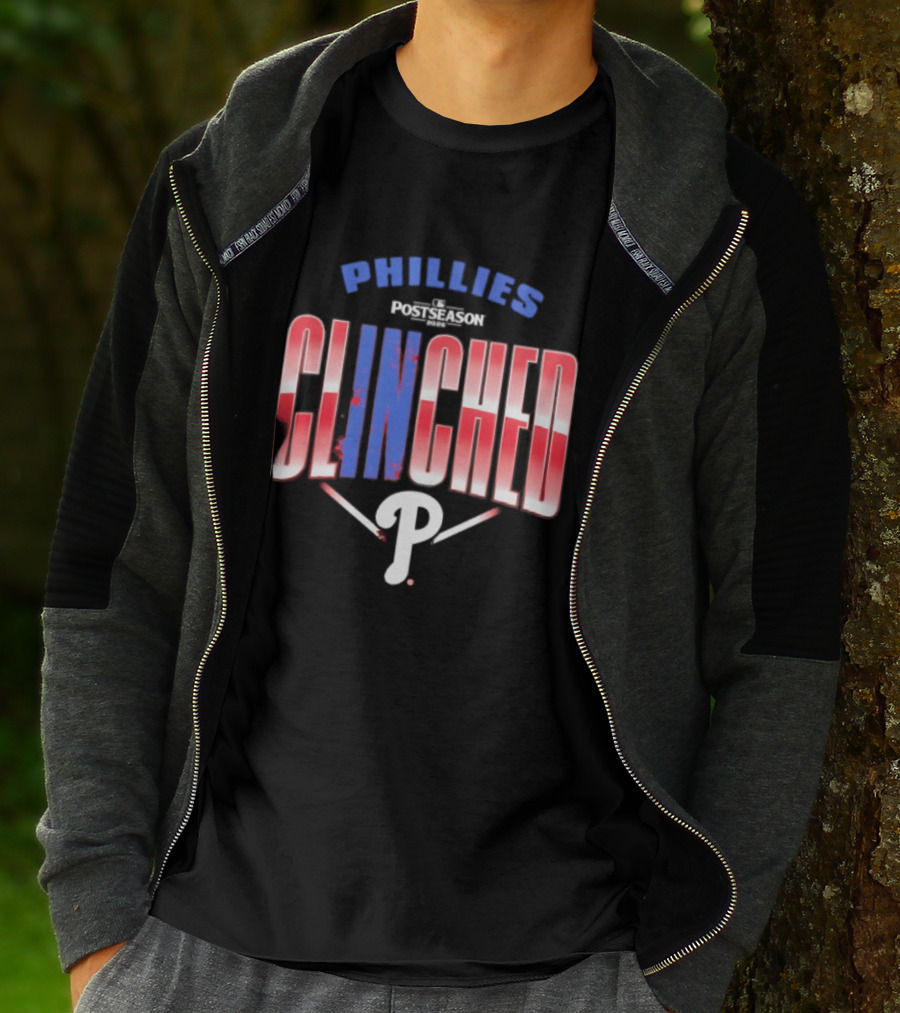 Phillies Red 2026 MLB Postseason Clinched Locker Room P T-Shirt