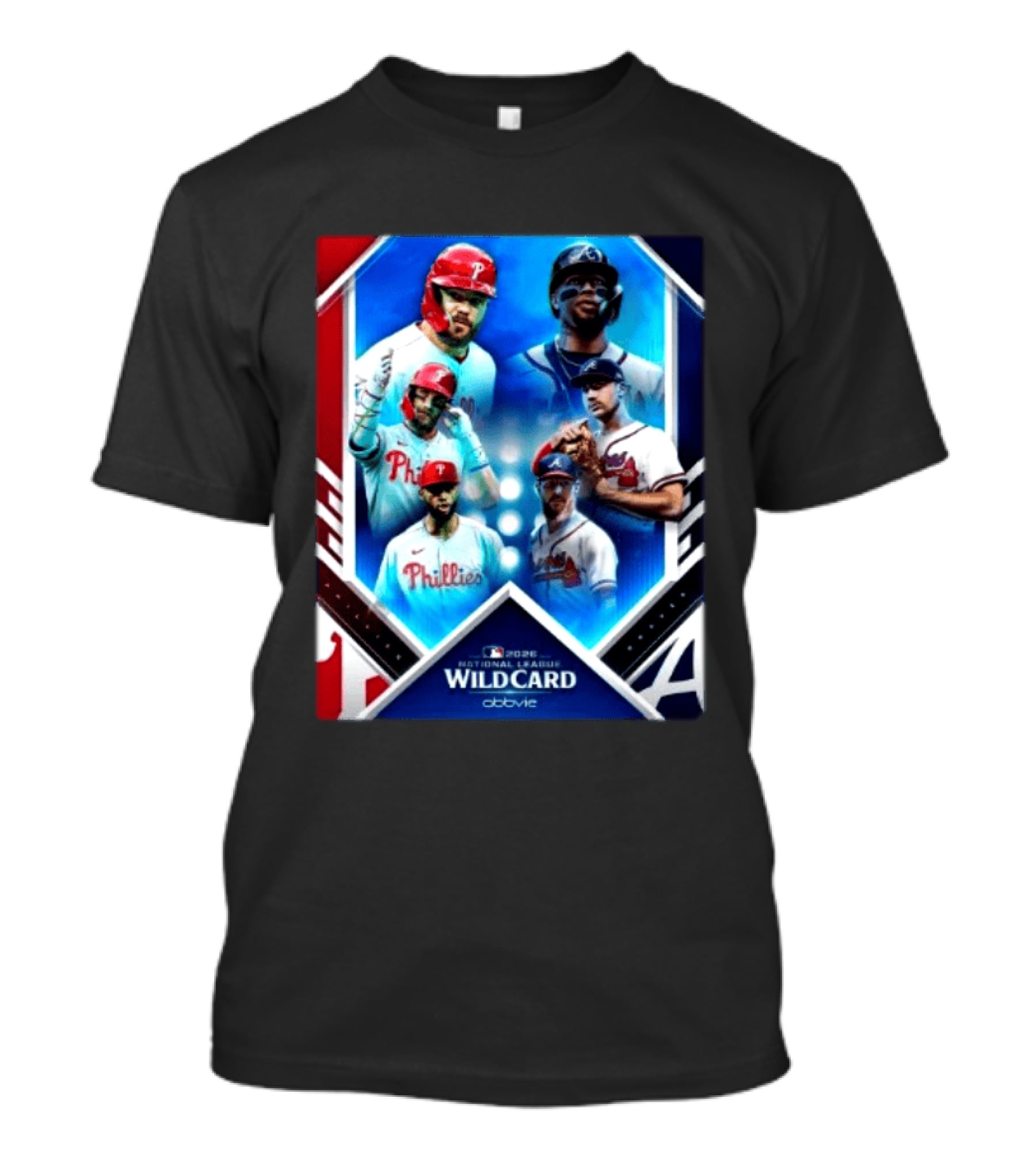 2026 MLB National League Wild Card Philadelphia Phillies Atlanta Braves Matchup T-Shirt