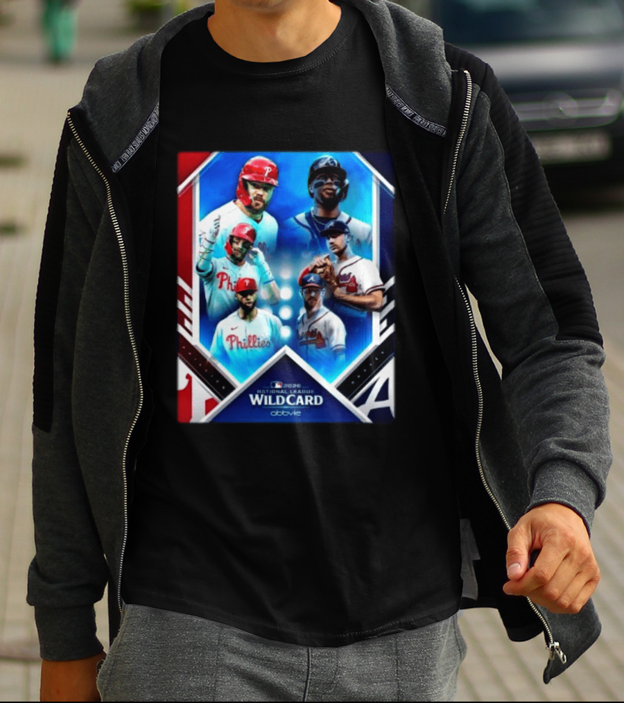 2026 MLB National League Wild Card Philadelphia Phillies Atlanta Braves Matchup T-Shirt