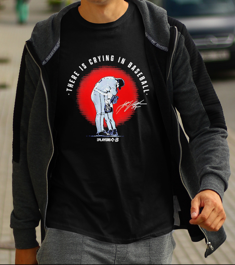 There Is Crying In Baseball Player Hug Signature Players B T-Shirt