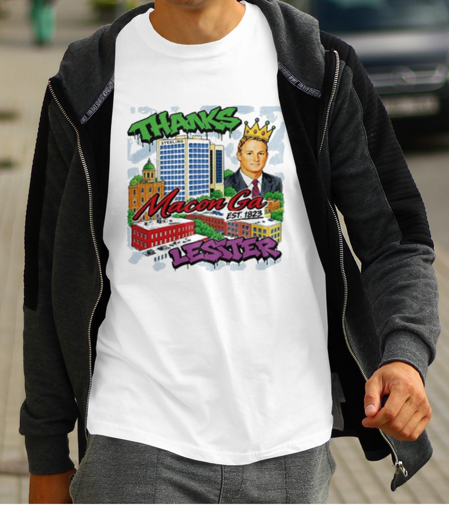 Thanks Macon Ga Lester T-Shirt