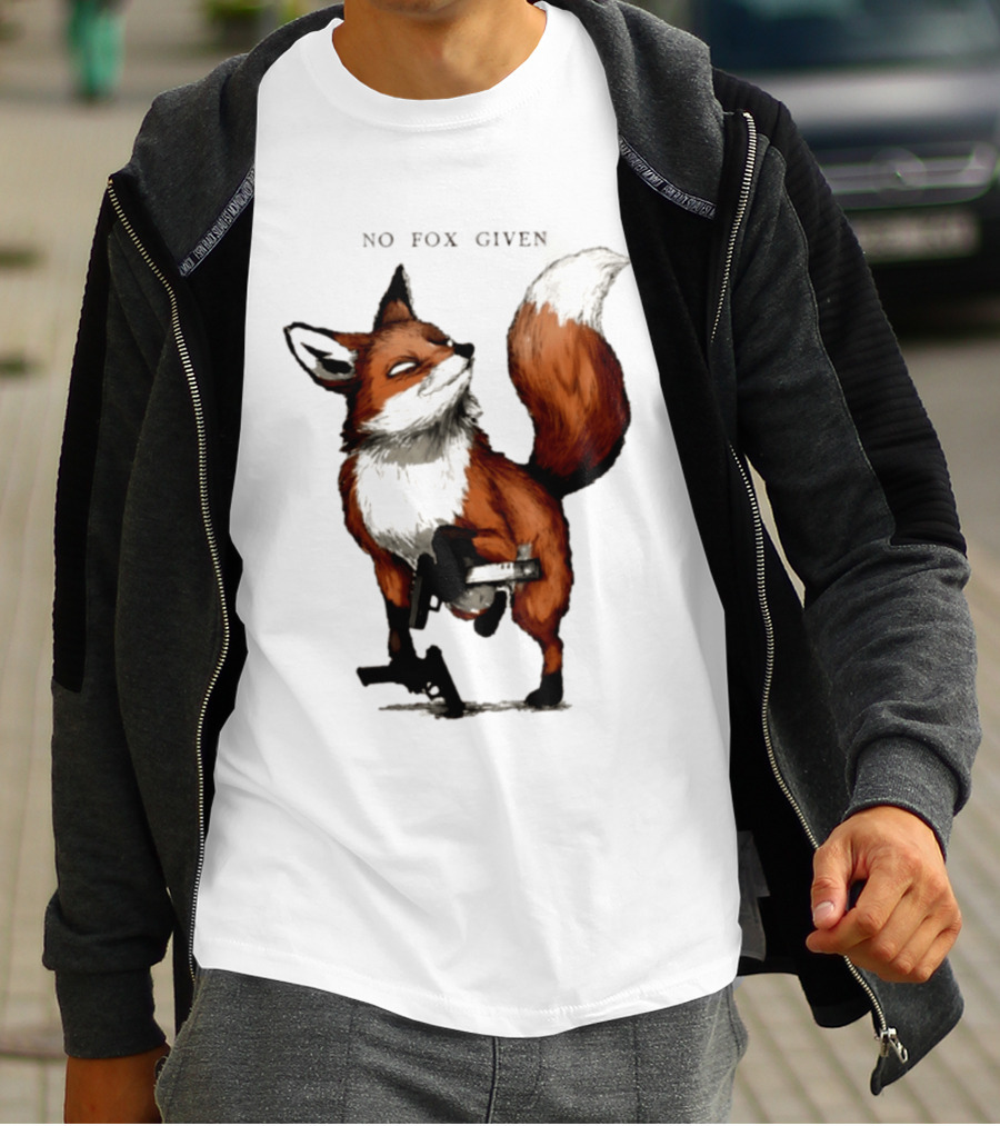 No Fox Given With Pistol And Attitude T-Shirt