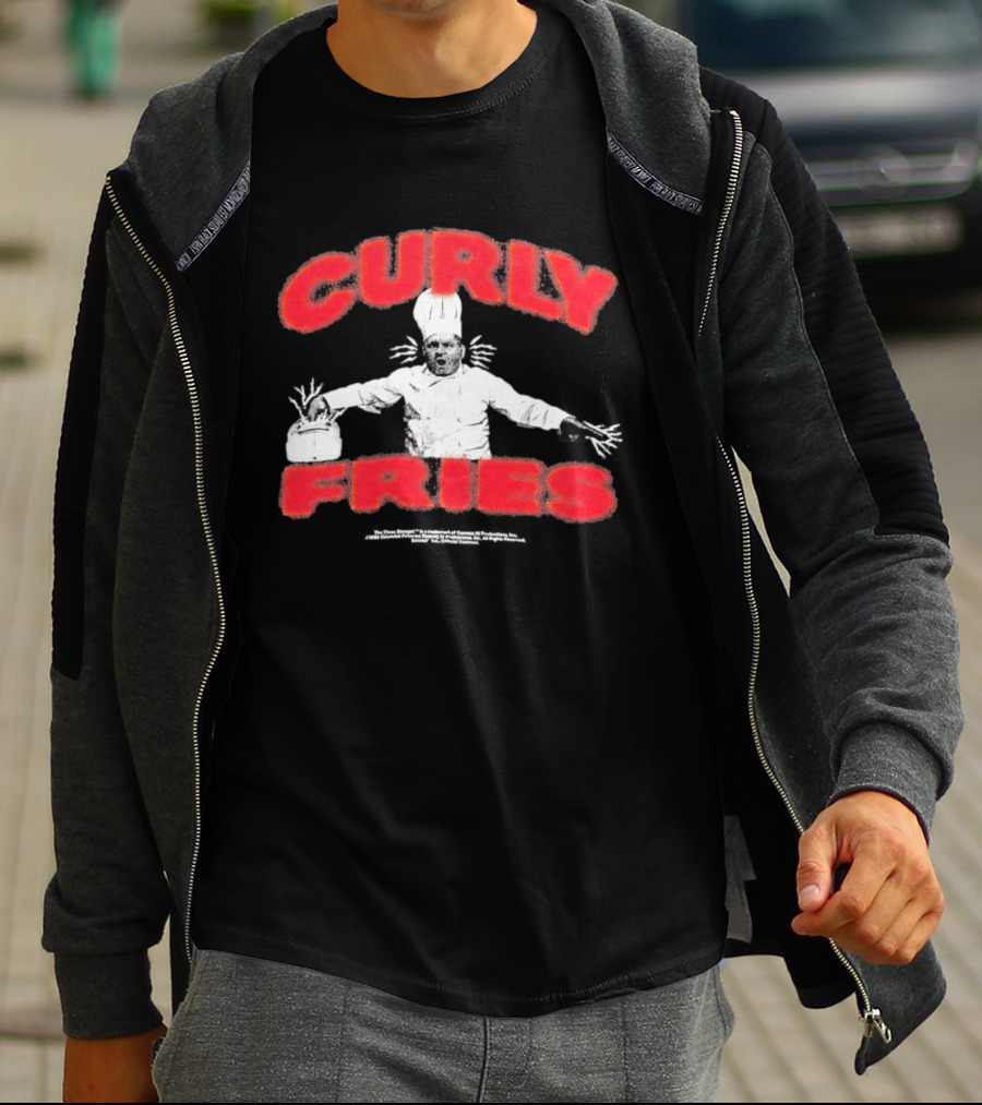 Finn Wolfhard Curly Fries Chef 2026 Faces Mashed Potato T-Shirt