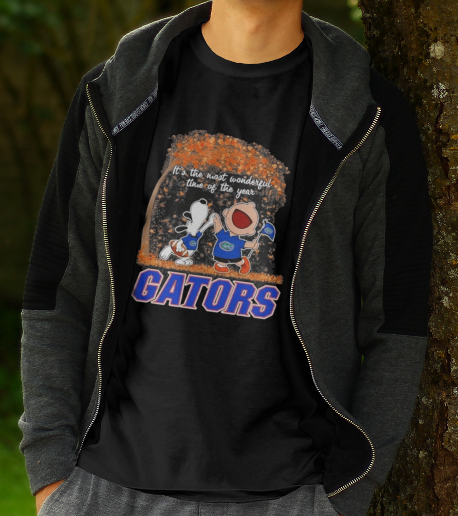 Florida Gators Snoopy Charlie Brown Wonderful Time Of The Year 2026 T-Shirt