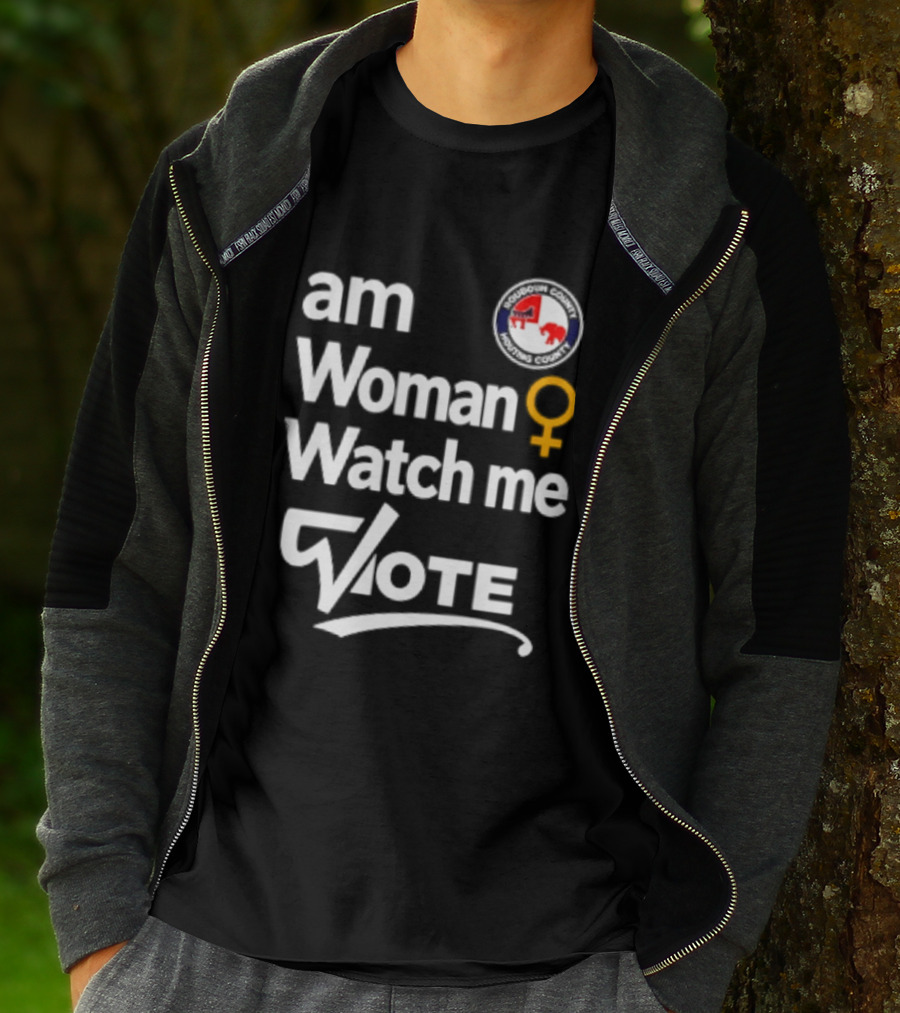 Am Woman Me Vote Loudoun County Female Symbol Political Elephant Donkey T-Shirt