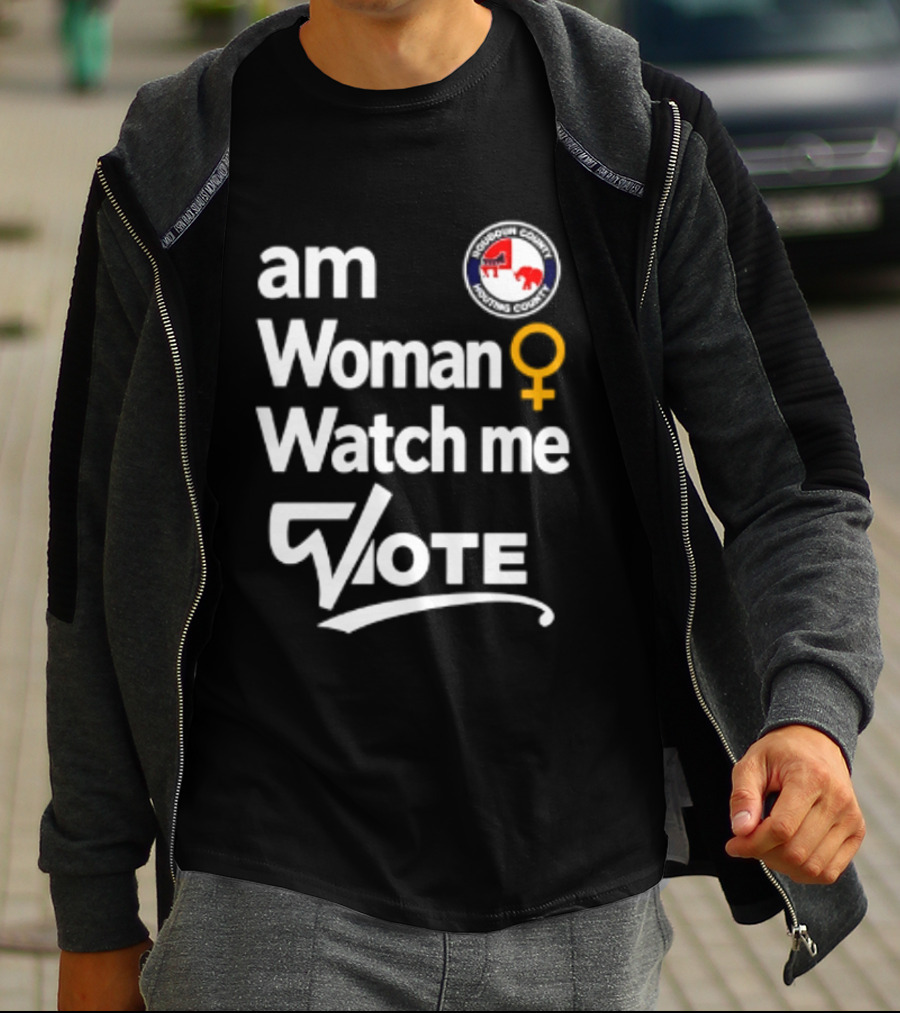Am Woman Me Vote Loudoun County Female Symbol Political Elephant Donkey T-Shirt