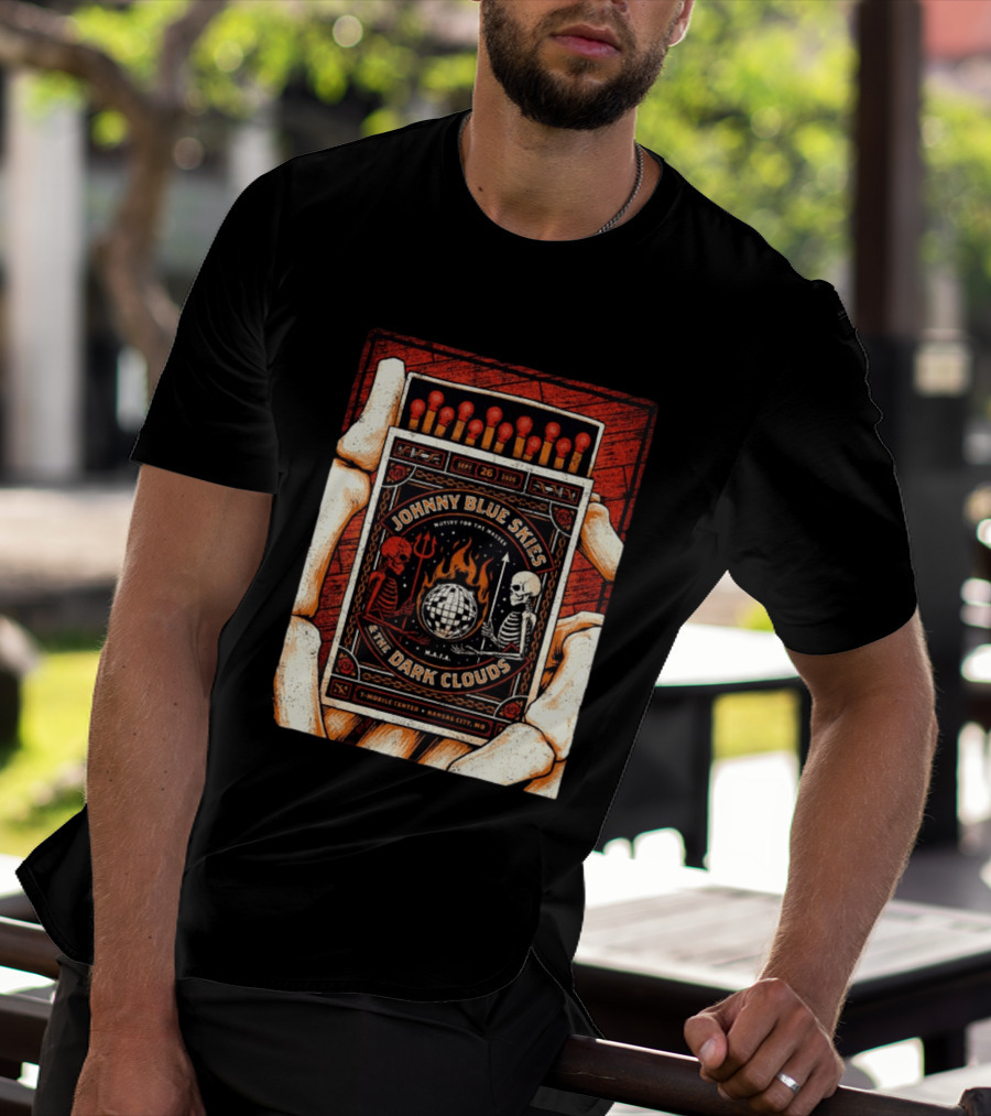 Johnny Blue Skies And The Dark Clouds Matchbox Mobile Center Kansas City MO September 26 2026 T-Shirt