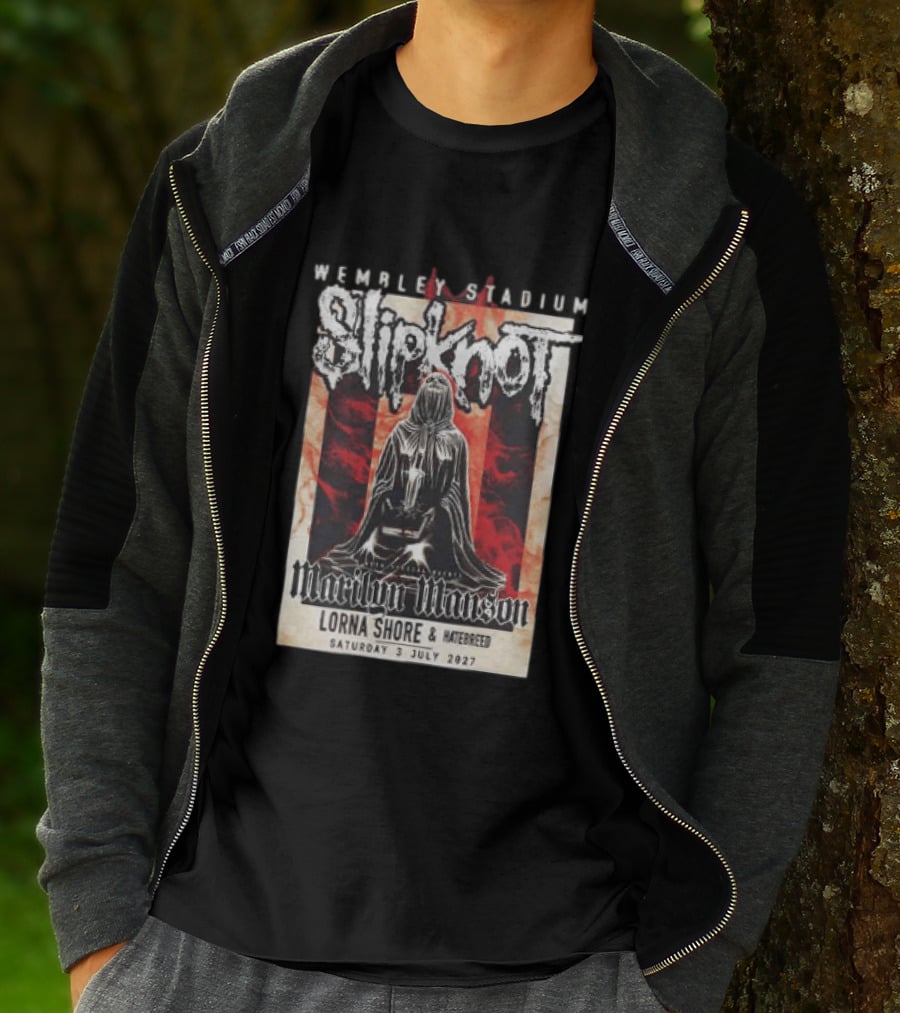 Wembley Stadium Slipknot Marilyn Manson Lorna Shore Hatebreed July 3 2027 T-Shirt
