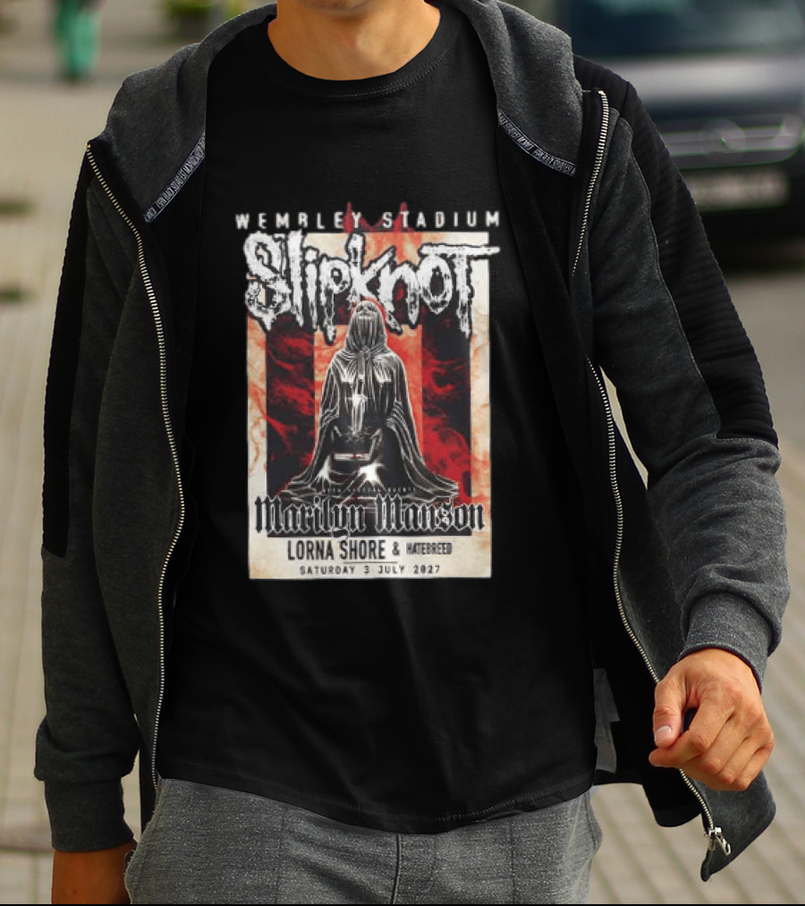 Wembley Stadium Slipknot Marilyn Manson Lorna Shore Hatebreed July 3 2027 T-Shirt