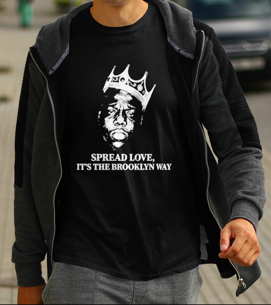 The Notorious BIG Spread Love It's The Brooklyn Way Crowned Head T-Shirt