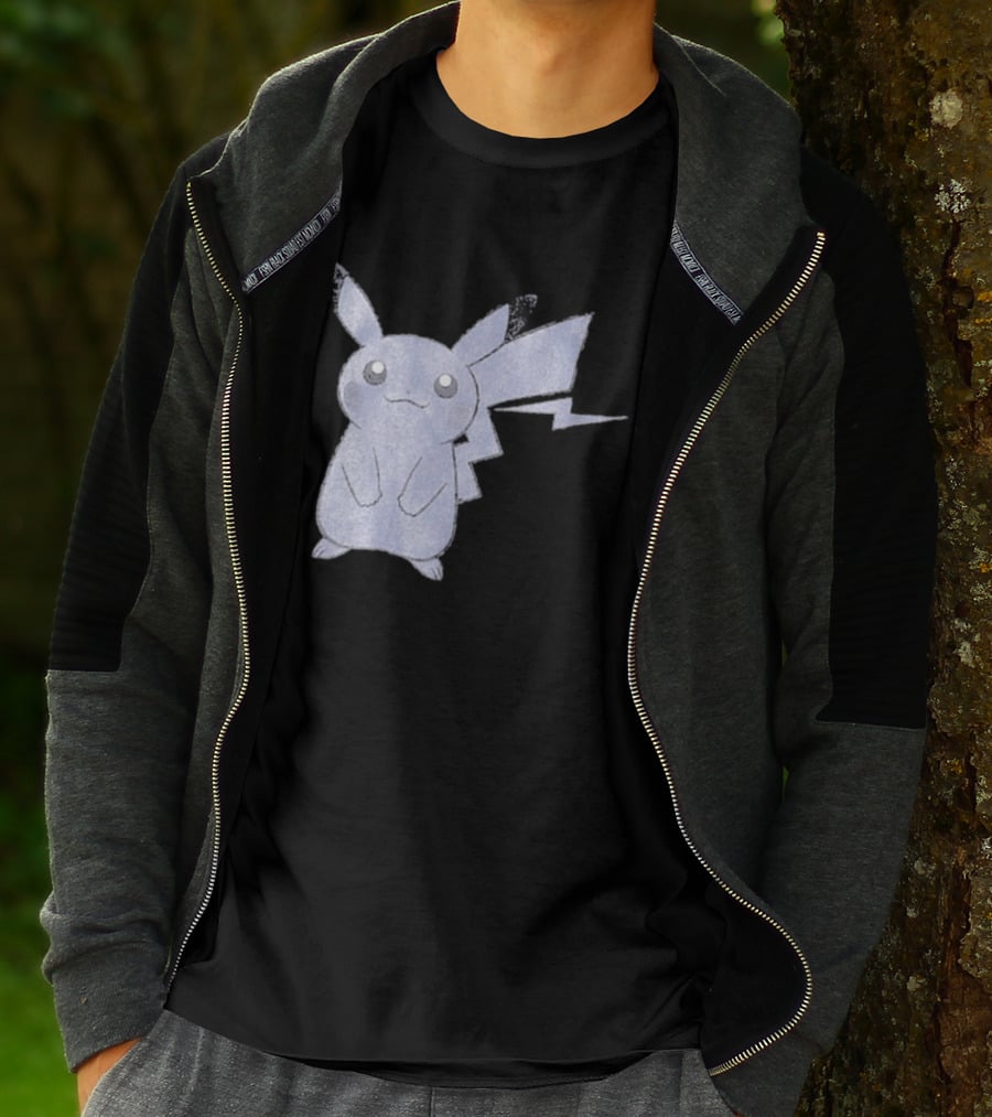Thunderbolt Project Black Pikachu By Fragment And Pokémon Los Angeles T-Shirt