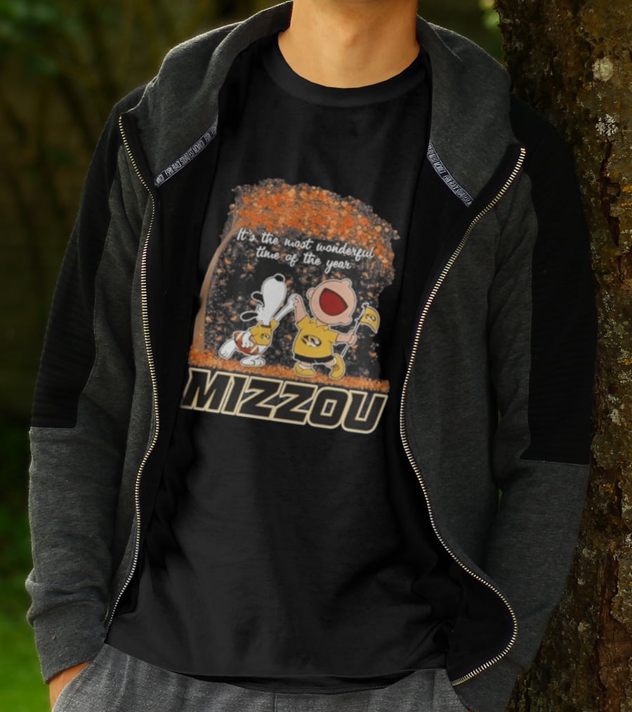 Mizzou Snoopy Charlie Brown It's The Most Wonderful Time Of The Year 2026 T-Shirt