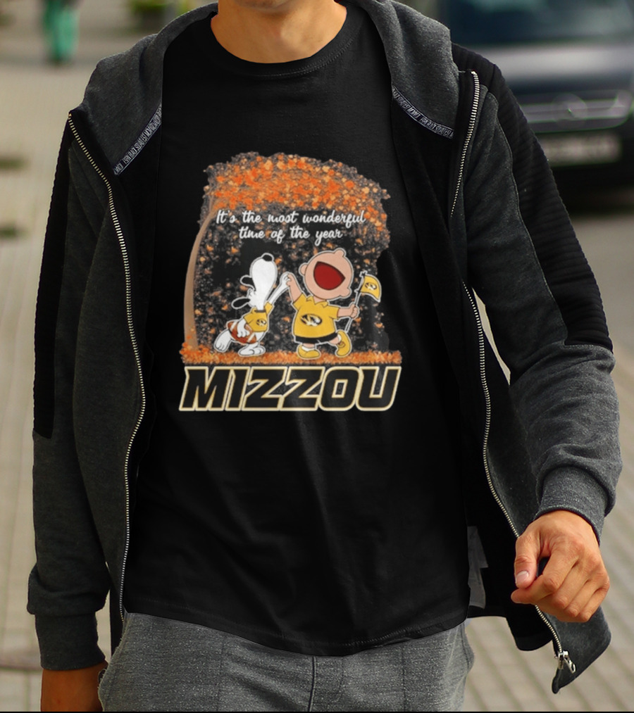 Mizzou Snoopy Charlie Brown It's The Most Wonderful Time Of The Year 2026 T-Shirt
