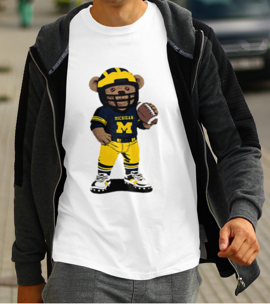 Michigan Wolverines Teddy Bear NCAA Football 2026 T-Shirt