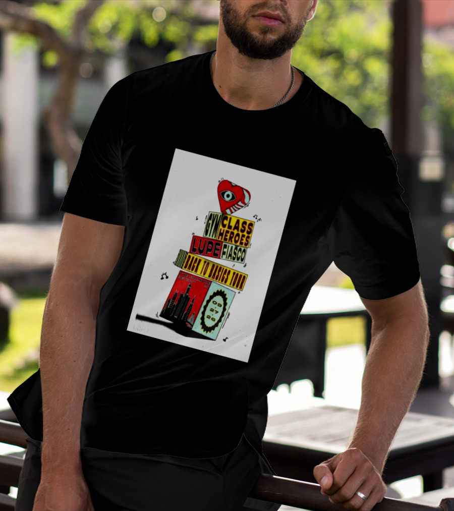 Back To Basics Tour Gym Class Heroes Lupe Fiasco The Fillmore Detroit Sep 27 2026 T-Shirt