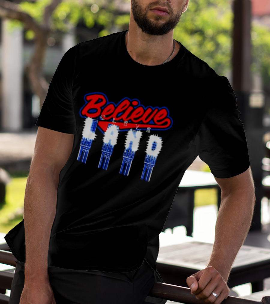 Believe Cleve Land Stadium Lights Cleveland T-Shirt