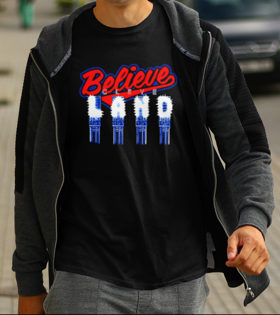 Believe Cleve Land Stadium Lights Cleveland T-Shirt