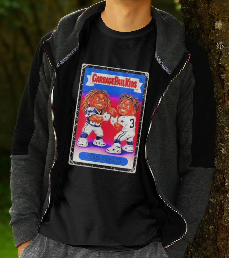 Garbage Pail Kids CeeDee George Cowboys Steelers Football Card Characters T-Shirt