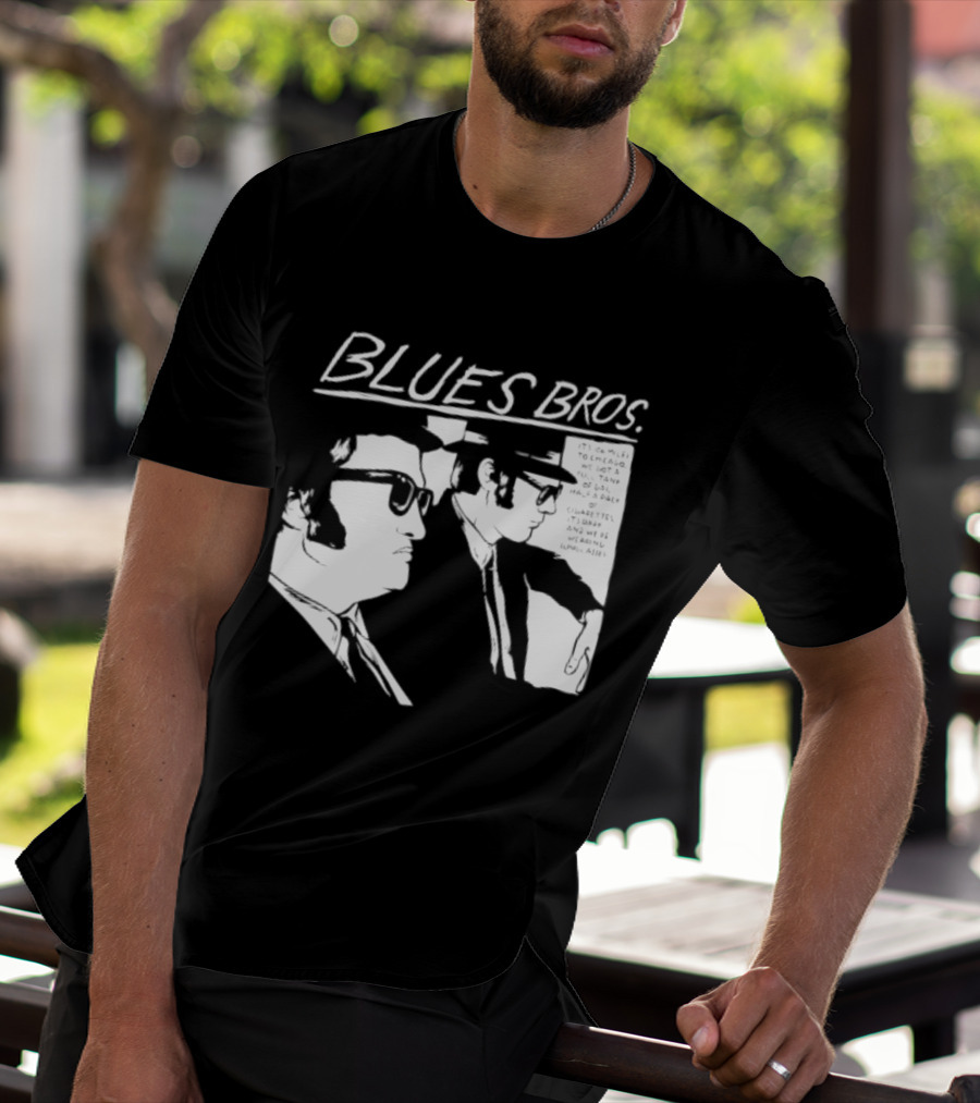 Blues Brothers It's 106 Miles To Chicago Full Tank Of Gas Half A Pack Of Cigarettes T-Shirt