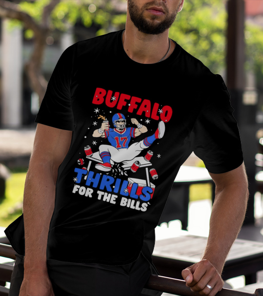 Buffalo Thrills For The Bills Celebration 17 Football T-Shirt