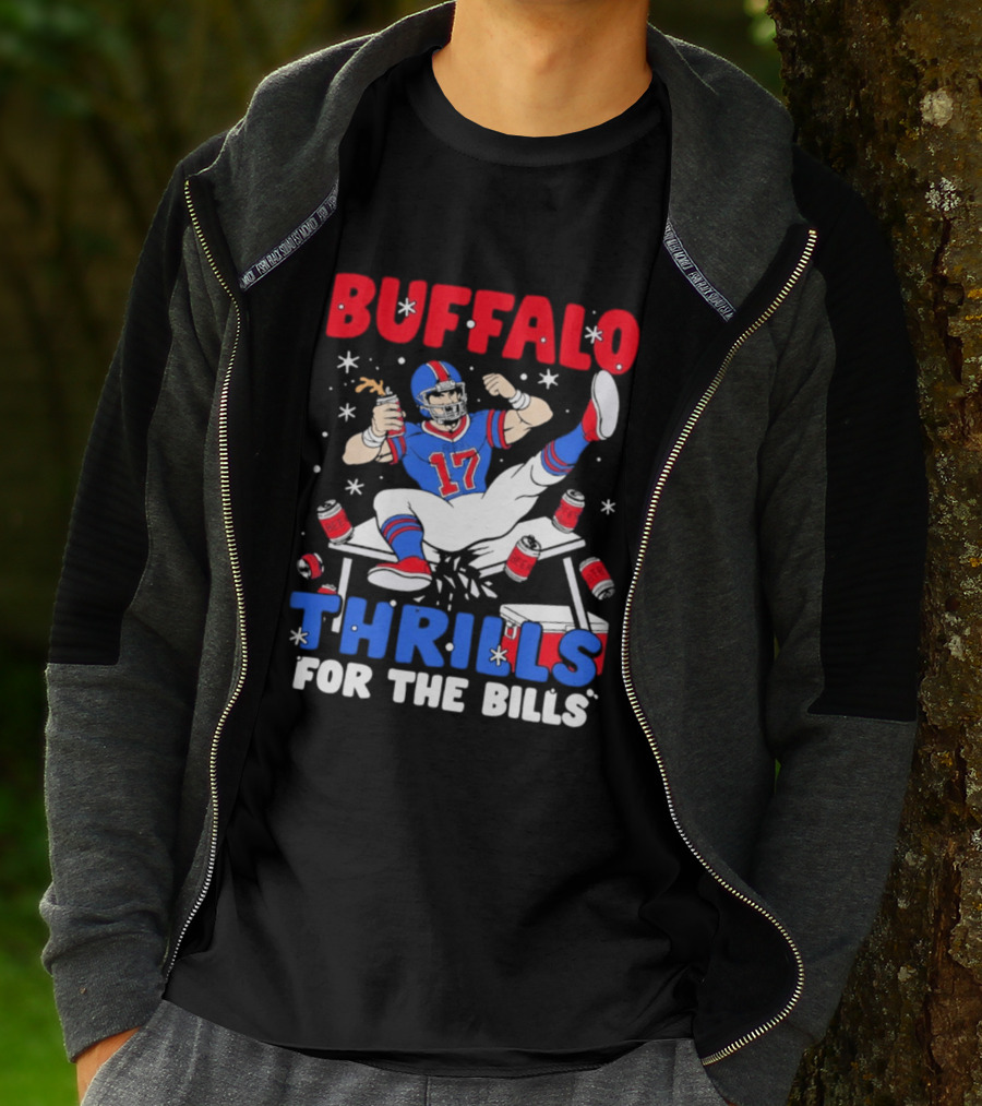 Buffalo Thrills For The Bills Celebration 17 Football T-Shirt