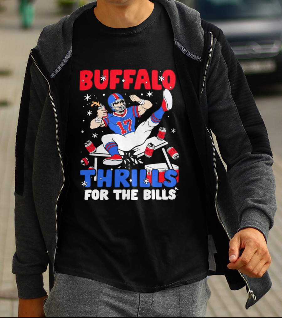 Buffalo Thrills For The Bills Celebration 17 Football T-Shirt