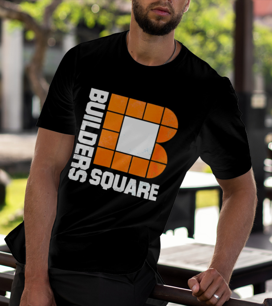Builders Square Vintage Hardware Store Iconic Retro Logo Block T-Shirt