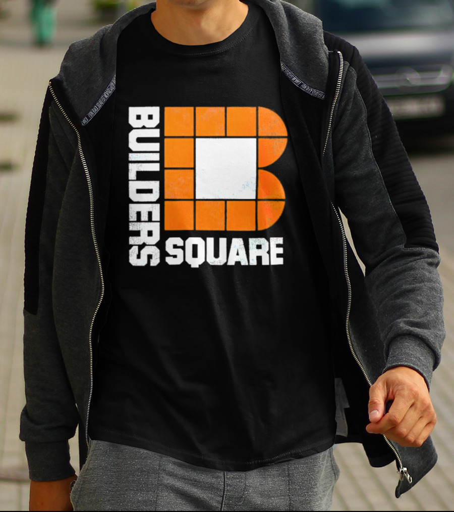 Builders Square Vintage Hardware Store Iconic Retro Logo Block T-Shirt
