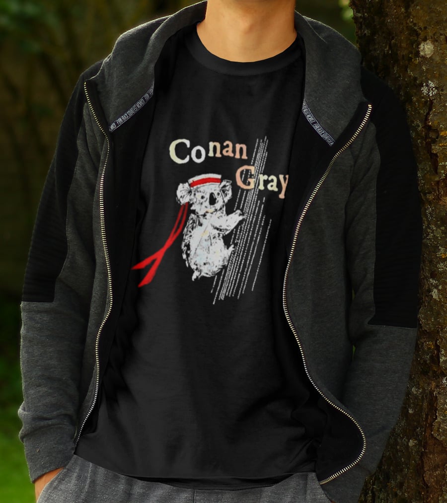 Conan Gray Koala In Red Headband With Stripes Sailor Indie Pop Singer T-Shirt