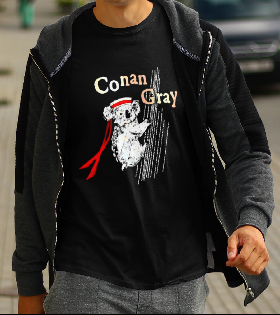 Conan Gray Koala In Red Headband With Stripes Sailor Indie Pop Singer T-Shirt