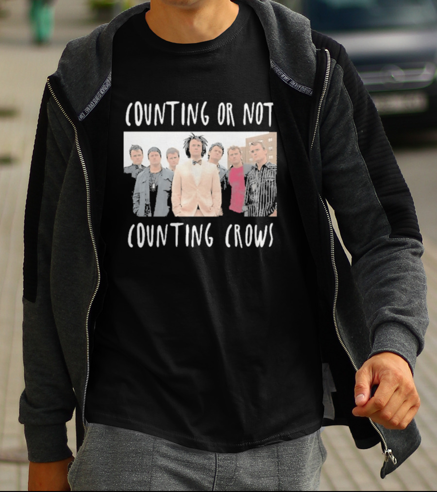 Counting Or Not Counting Crows Band Visual T-Shirt
