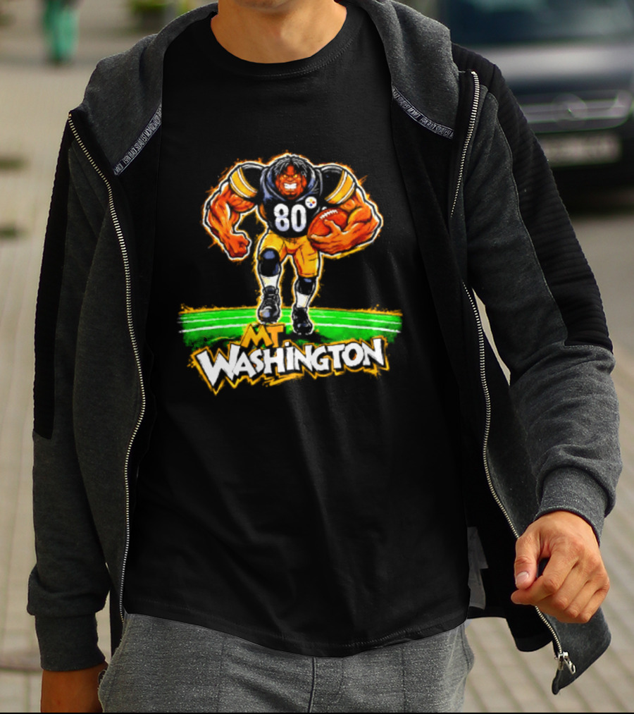Pittsburgh Steelers Darnell Washington No 80 Washington Paint T-Shirt
