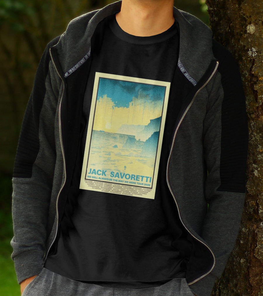 Jack Savoretti We Will Always Be The Way We Were Tour 2026 Bucharest Vintage Style Ocean Scene T-Shirt
