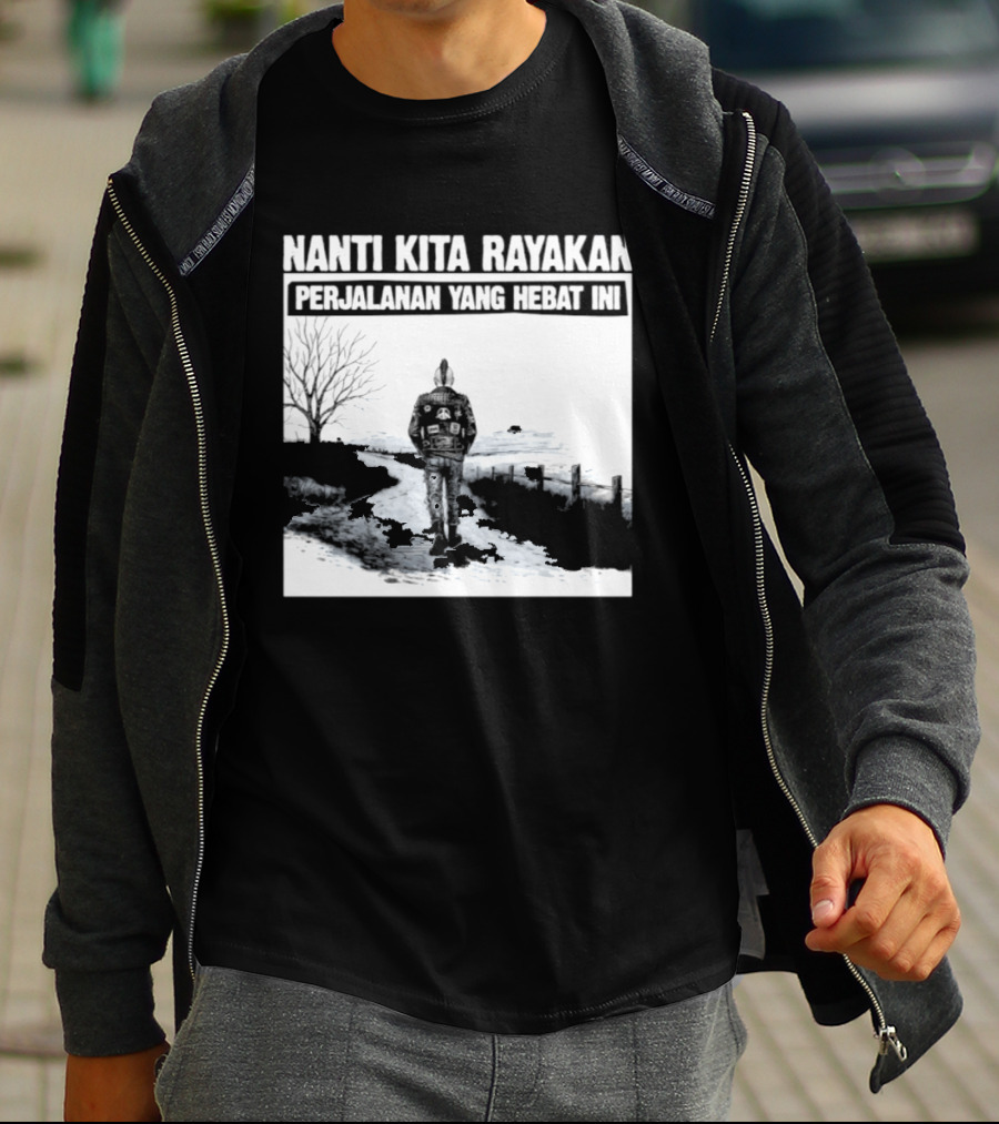 Nanti Kita Rayakan Perjalanan Yang Hebat Ini Motorcycle Adventure T-Shirt