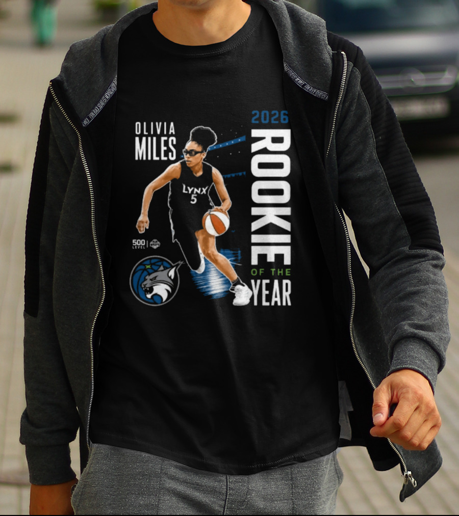 Olivia Miles Lynx 2026 Rookie Of The Year Basketball Legend T-Shirt