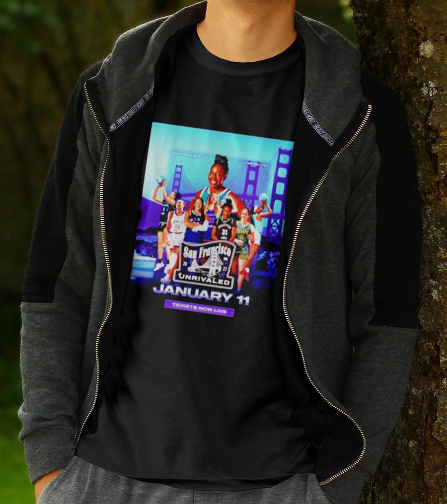San Francisco Unrivaled January 11 Basketball Event Tickets Now Live T-Shirt