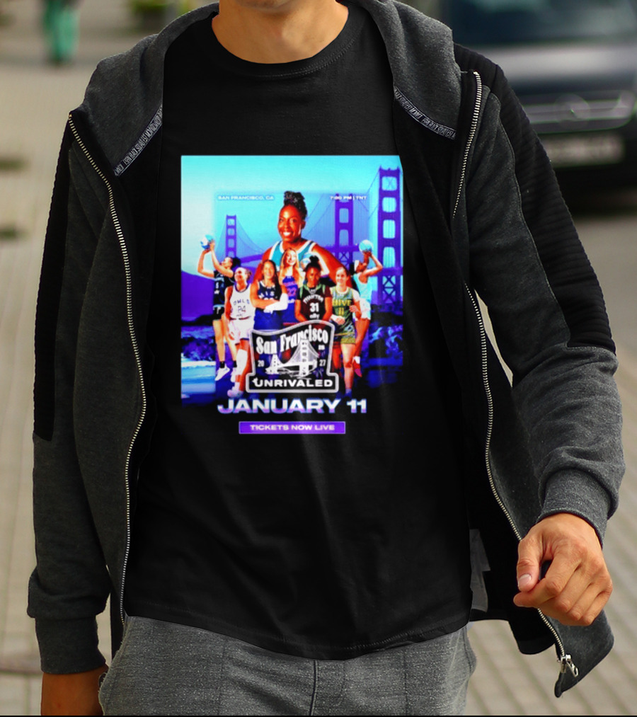 San Francisco Unrivaled January 11 Basketball Event Tickets Now Live T-Shirt