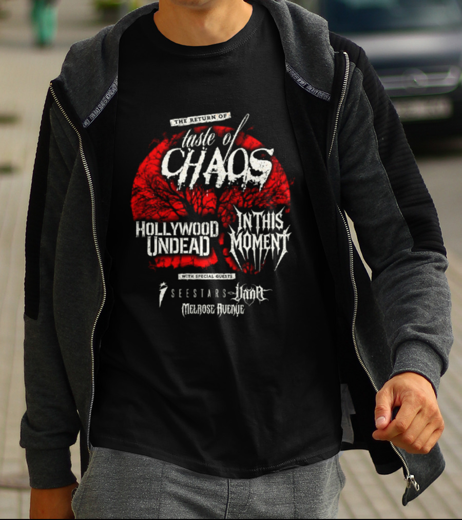 Taste Of Chaos 2026 Tour Featuring Hollywood Undead In This Moment We Came As Romans T-Shirt
